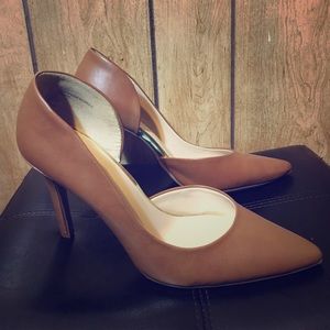 Brown heels. Practically new!